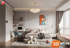 Children Room Scenes Skp FIles 